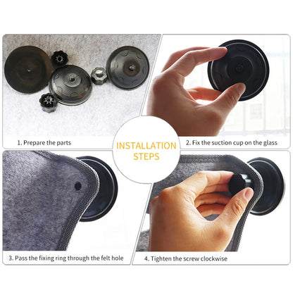 Cat Window Hammock with Suction Cups