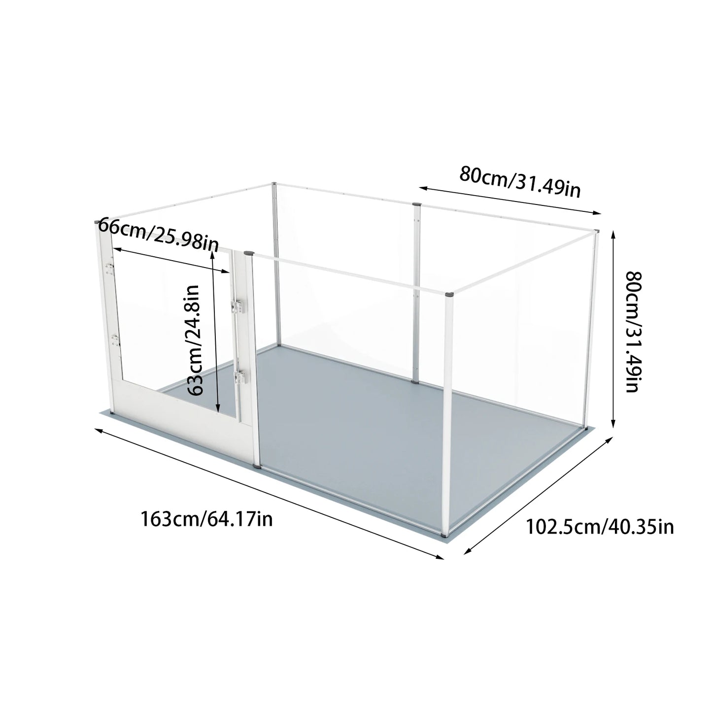 Large Acrylic Dog Playpen Fence