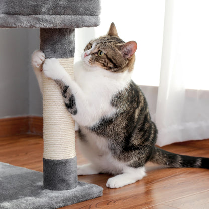 Multi-Level Cat Tree with Scratch Board